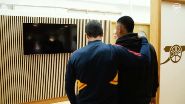 Gabriel Jesus' first day as an Arsenal player
